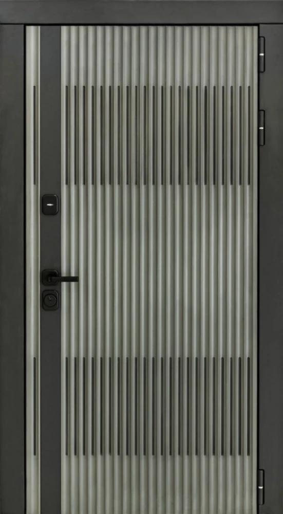 Входная дверь ДвериПРО Elfy ПВХ 10мм Астрод Velutto Bianco DPRO198151 внешняя сторона