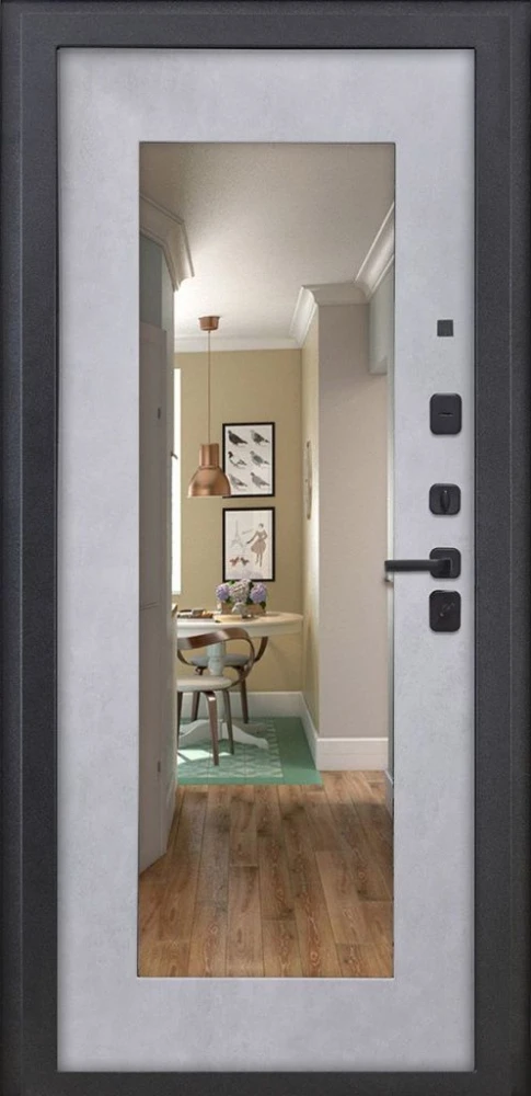 Входная дверь ДвериПРО L Термо ФЛЗ-603 Бетон снежный DPRO198283 внутренняя сторона