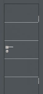 Межкомнатная дверь P-12 Графит матовый